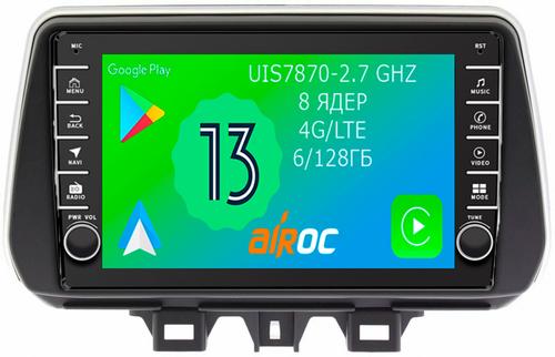 Магнитола для Hyundai Tucson 2018-2021 - Airoc AB-2023-N19 (кнопки и крутилки), Android 13, Быстрая, SIM-слот, CarPlay