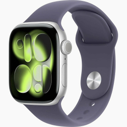 Умные часы Apple Watch Series 11 GPS 42 мм, Silver Aluminium, Purple Fog Sport Band, S/M