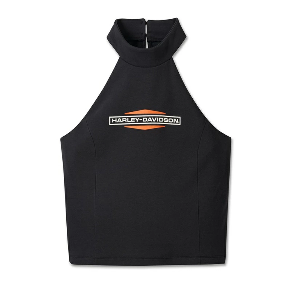 Топ Women's Stacked Bar & Shield Halter Harley-Davidson