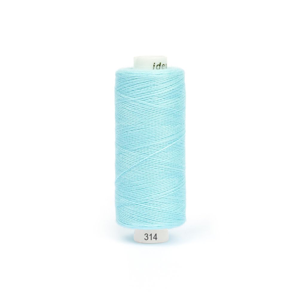 Нитки швейные бытовые Ideal 40/2, 366 м / 10 кат., 314 голубой