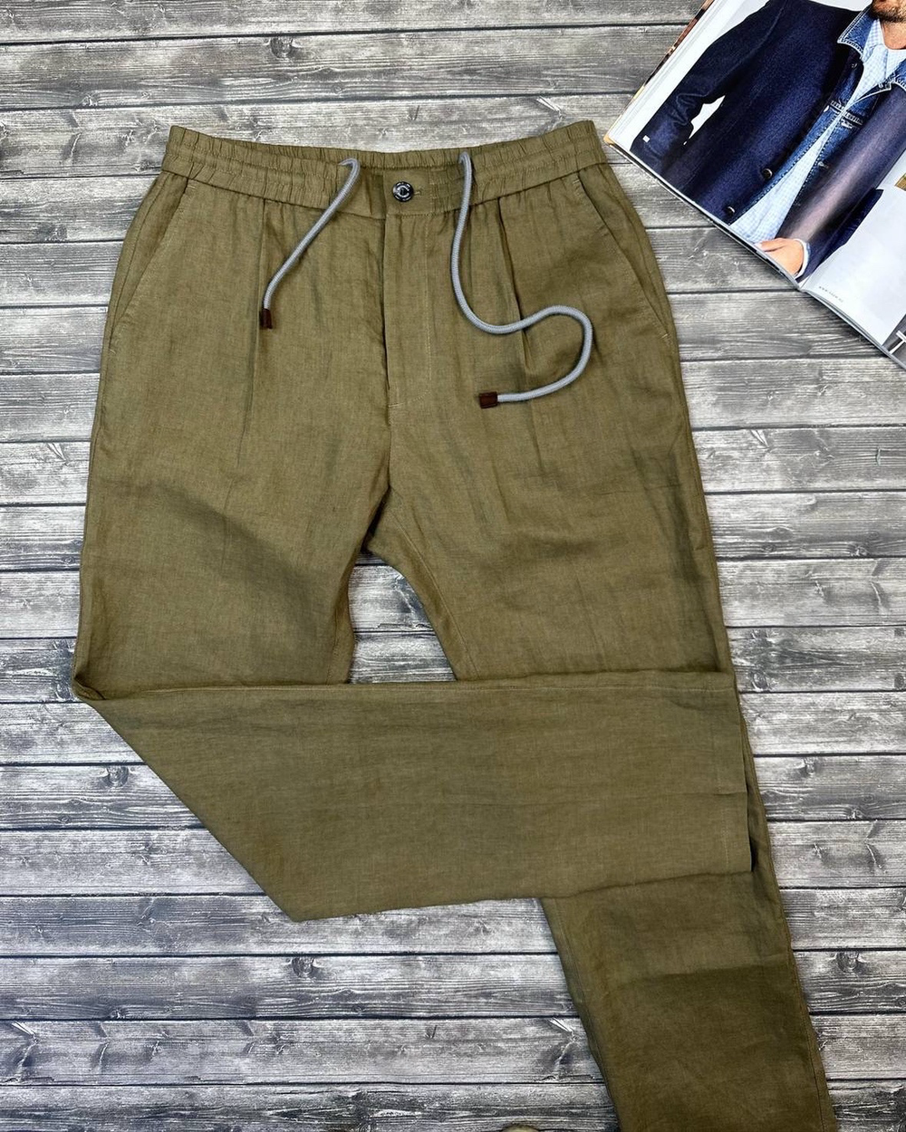 Льняной костюм Brunello Cucinelli