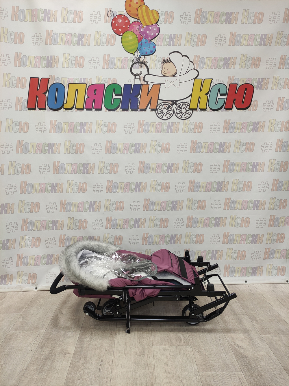 Санки-коляски Ника Детям 7-5SK ежевичный