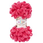 Пряжа Alize (Ализе) Puffy / уп.5 мот. по 100 г, 9м, 149 фуксия A