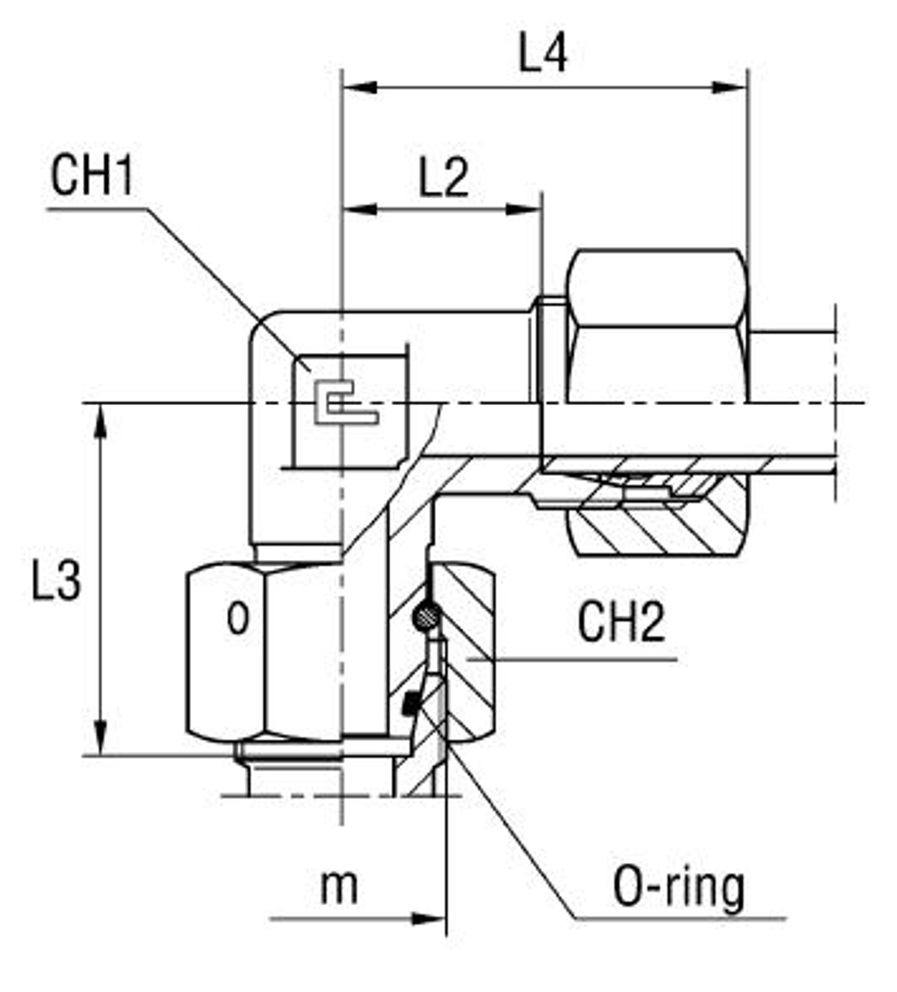 Соединение PN90 DL15 22х1.5 (в сборе)