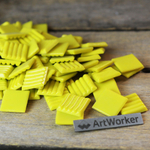 Желтая стеклянная мозаика FLORY20 A85N 20x20mm ArtWorker