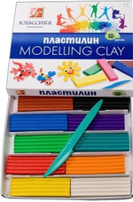 Пластилин 10цв. стек "Классика" (Луч)