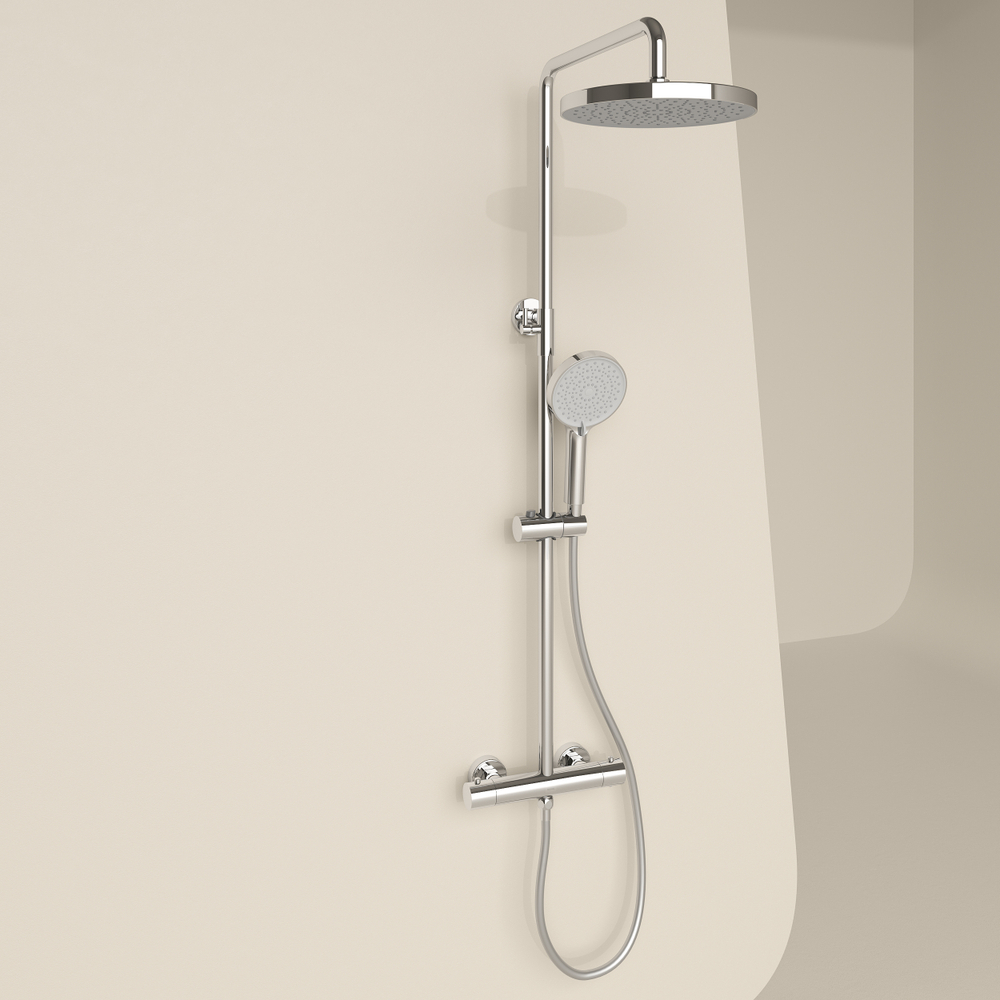 Душевая стойка Sancos Teo c термостатом, хром, SC11001CH, арт. SC11001CH