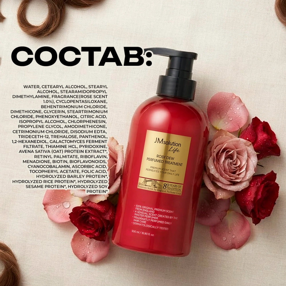 Парфюмированный кондиционер JMsolution Life Rosy Dew Perfumed Treatment, 500 мл