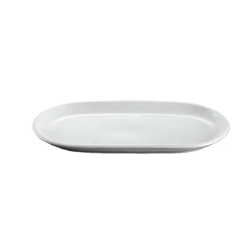 Блюдо овальное 22,5*12,3 см h2,1 см для подачи белое фарфор NEW P.L. Proff Cuisine [10]