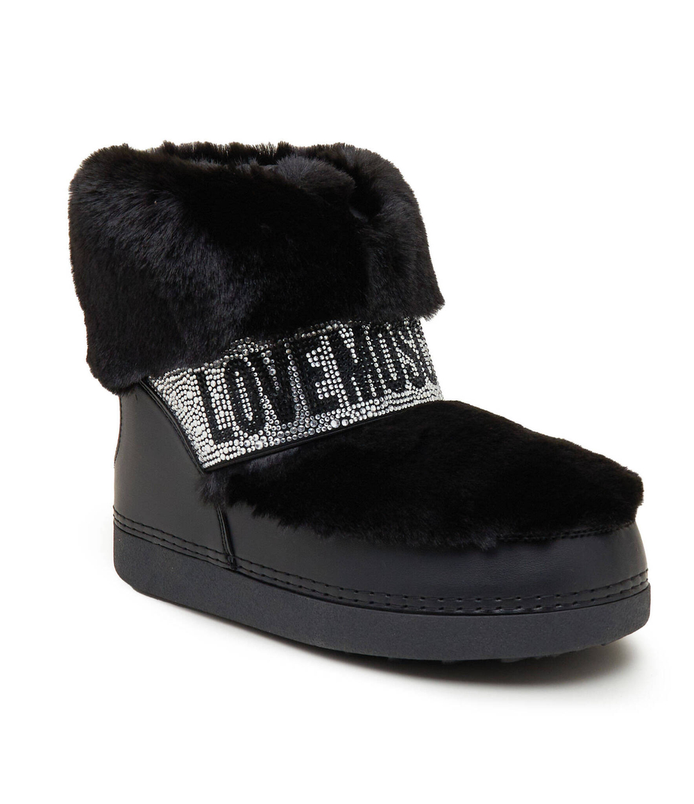 Утепленное угги Love Moschino - черный(JA24202G0HJW0)
