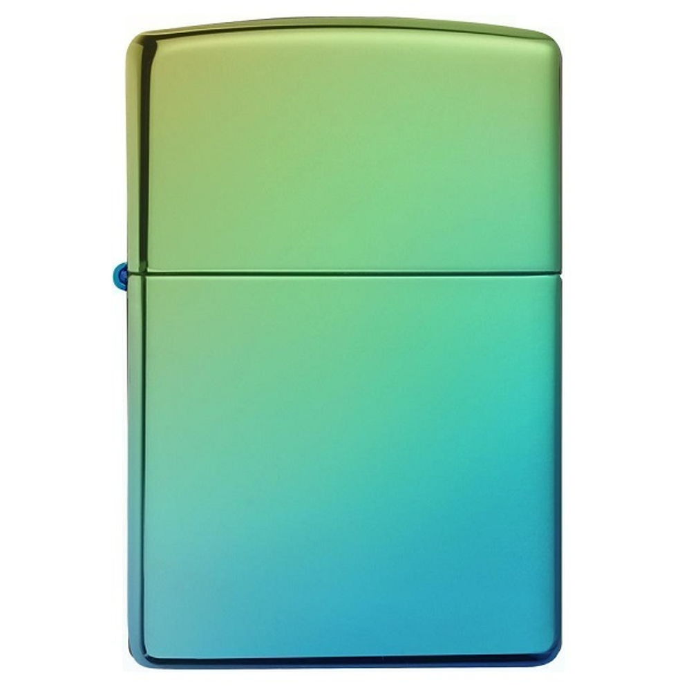 Зажигалка зеленая глянцевая Zippo Classic с покрытием High Polish Teal