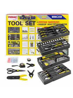 Набор инструментов 257пр. WMC TOOLS WMC-WMC258