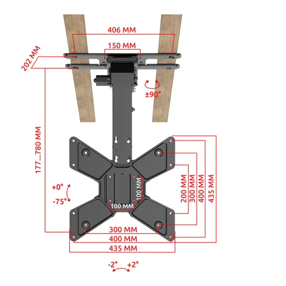 Uniteki MOTO3265LIFT Black
