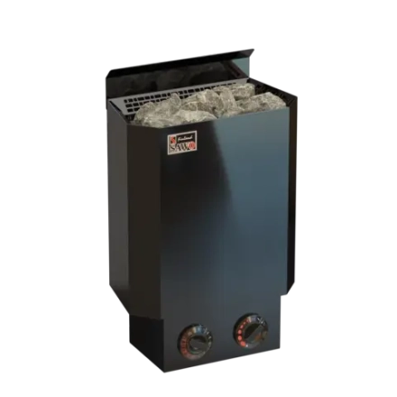 Электрическая печь SAWO NORDEX MINI NRM-30NB-BL-Z (3,0 кВт, черная, внутри оцинковка, снаружи нержавейка, встроенный пульт)