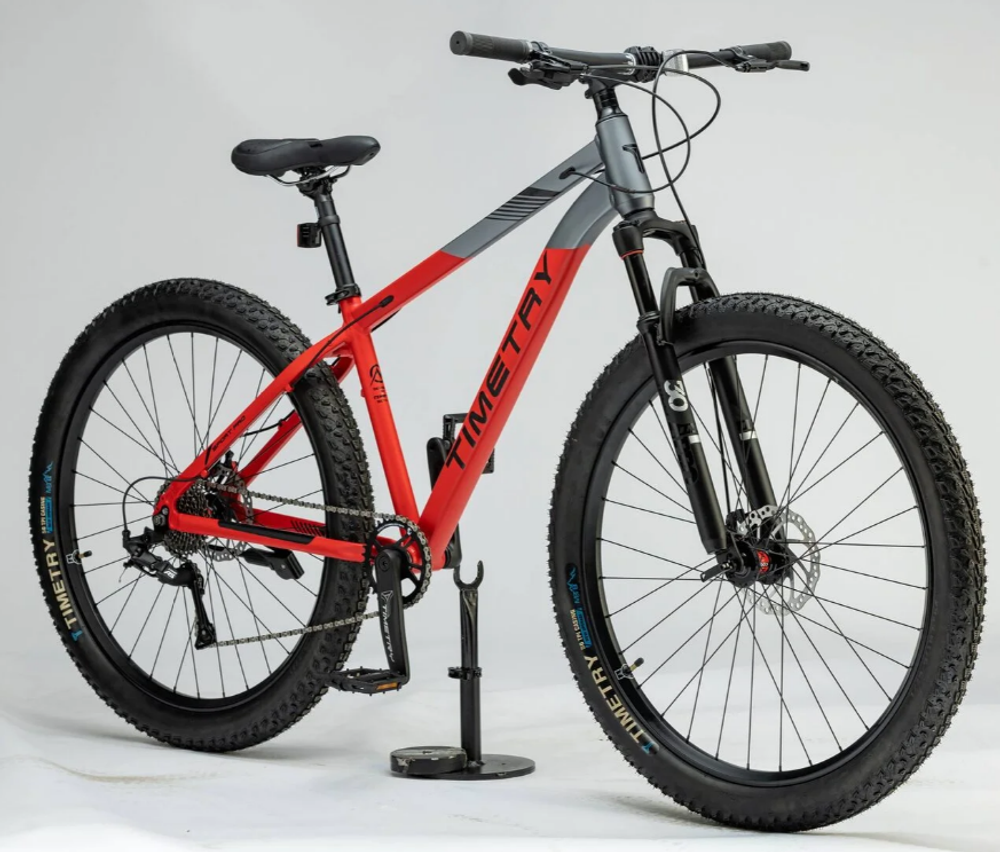 Велосипед 27,5" TIMETRY TT299 ск.9 черный красный