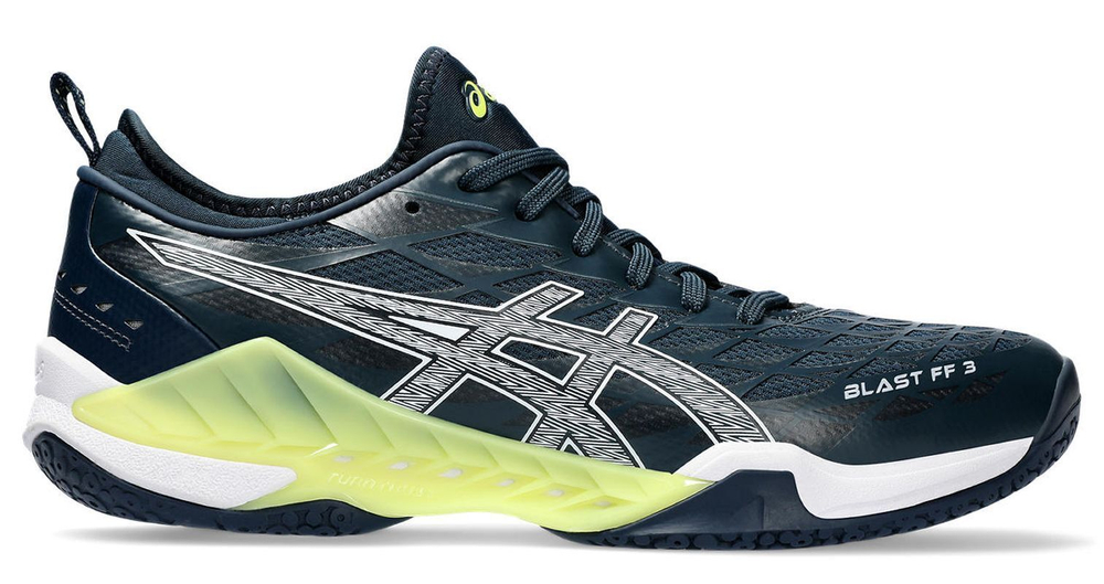 Мужские кроссовки для бадминтона/сквоша Asics Blast FF 3 - французский синий/белый