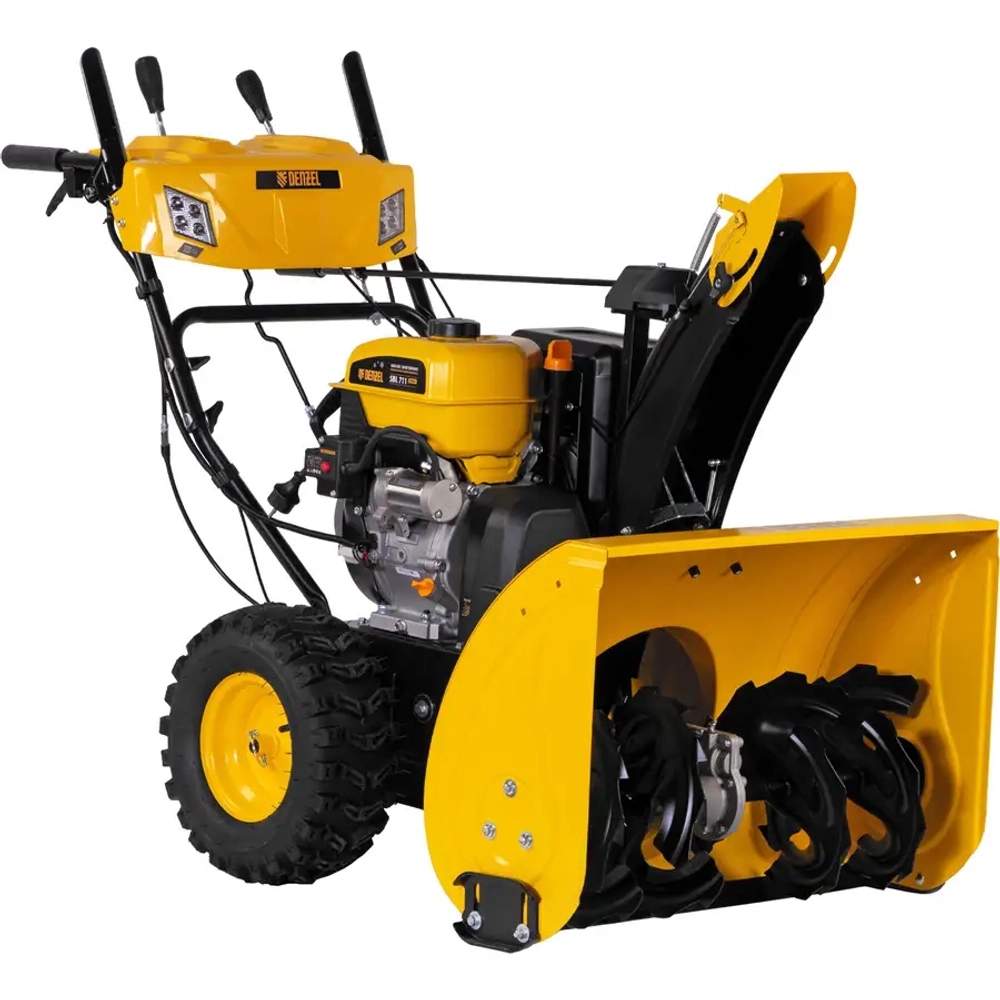 SBL 711D PRO Бензиновая снегоуборочная машина, 302cc, эл.старт, фара, обогрев, блок. дифф.// DENZEL 97655
