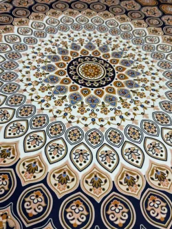Безворсовый ковёр 120 × 160 см, кремовый