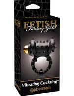 Эрекционное кольцо стимулирующее клитор Vibrating Cockring (3 скорости) (Цвет: черный)