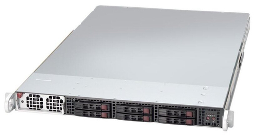 Сервер Supermicro SuperServer 1019GP-TT без процессора/без ОЗУ/без накопителей/количество отсеков 2.5" hot swap: 6/LAN 10 Гбит/c