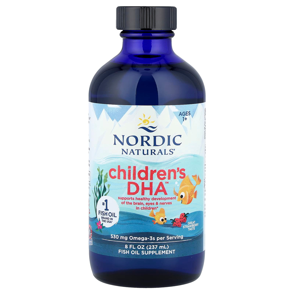 Nordic Naturals, Children's DHA™, ДГК для детей от 1 года, с клубничным вкусом, 237 мл (8 жидк. унций)