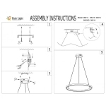 08212,01A(4000K) Подвес Тор белый d40 h150 Led 23W (4000K) 2 типа крепления