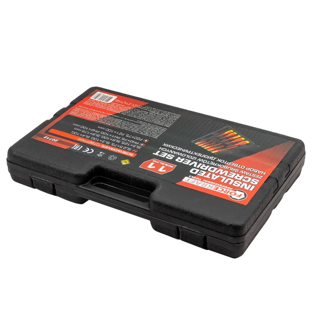 Отвертки диэлектрические, набор 11пр. FORCEKRAFT FK-20712