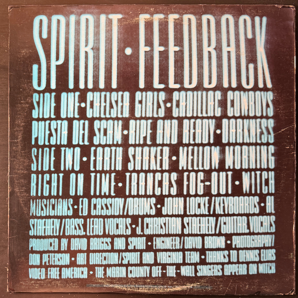 Spirit ‎– Feedback (Кнада 1972г.)