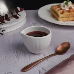 Молочник соусник 100 мл d 6,8/6,3 см h5,4 см круглый фарфор Frost White Moon P.L. Proff Cuisine [12]