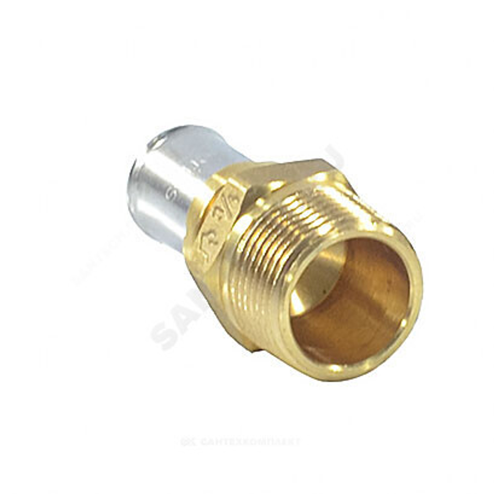 Муфта для МП/PE-X труб латунь пресс Дн 26х3/4" НР RM107 Giacomini RM107Y049