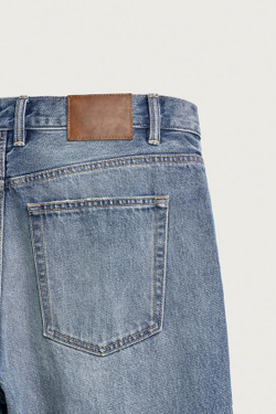 ZARA ДЖИНСЫ RELAXED ДЛИНОЙ ДО ЩИКОЛОТКИ, ВЫЦВЕТШИЙ СИНИЙ