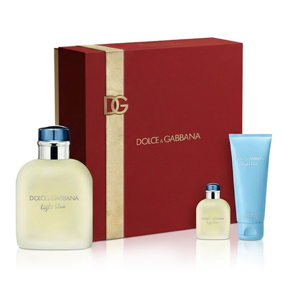 Dolce & Gabbana Light Blue pour Homme EDT 75 ml + EDT MINI 4,5 ml + SG 50 ml (man) 1 pcs