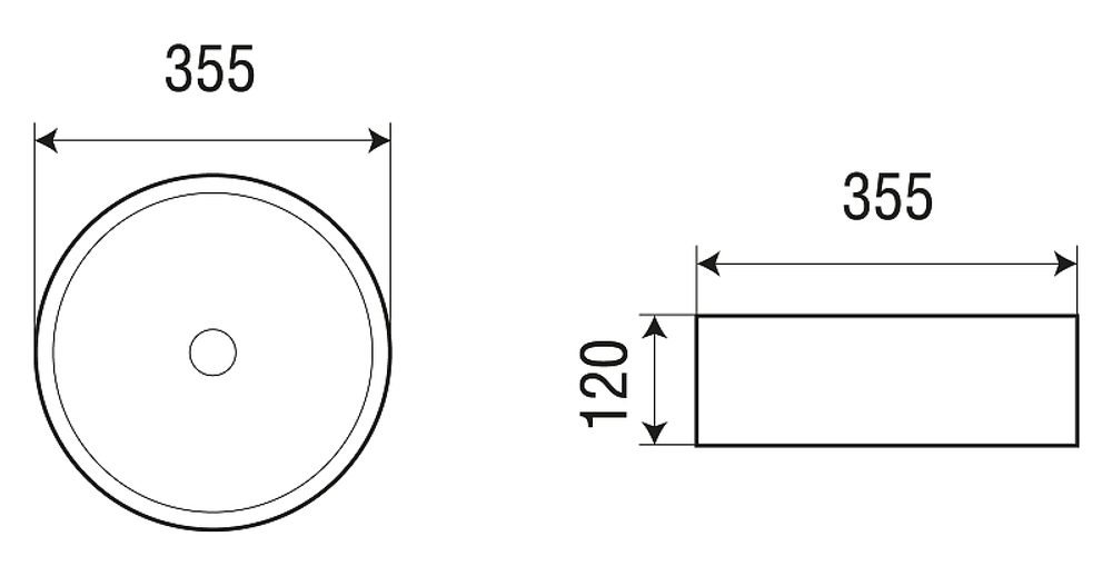 Раковина-чаша WeltWasser Elbach 3134 MBL 35 10000004518 Голубой матовый