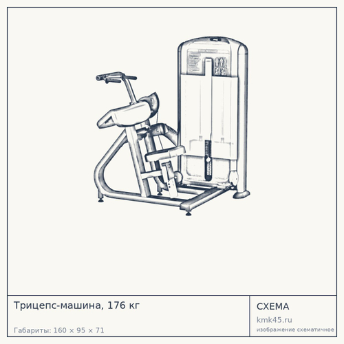 Трицепс-машина, 176 кг — от 139 000 ₽