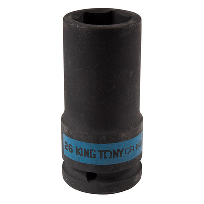 KING TONY (643526M) Головка торцевая ударная глубокая шестигранная 3/4", 26 мм