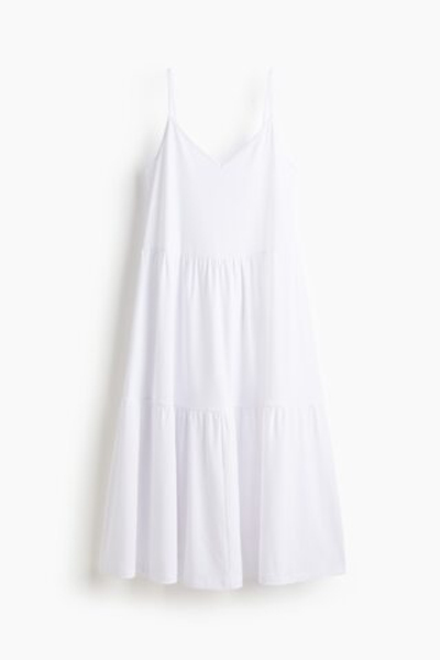 Ярусное платье на бретелях — V-образный вырез - H&M