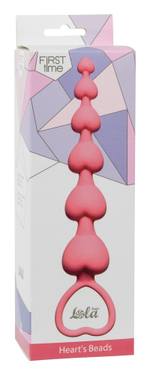 Анальная цепочка Heart's Beads Pink 4101-01Lola