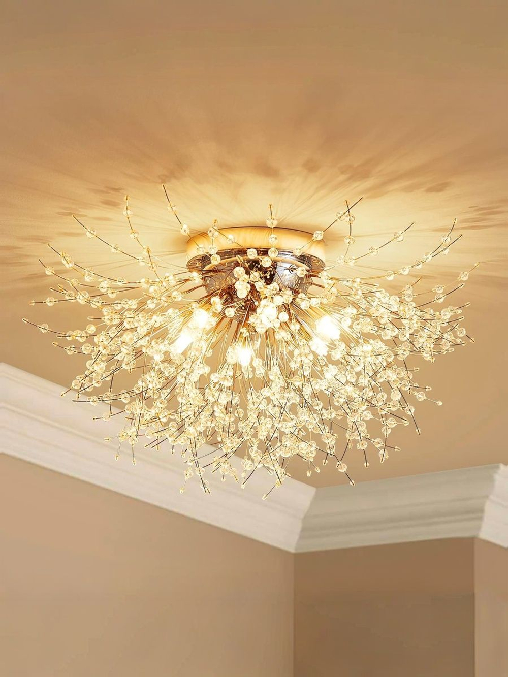 Люстра потолочная Lanbos, 6 ламп G9, 90 Вт LED, до 15 кв м, хром