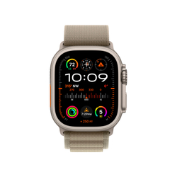 Apple Watch Ultra 2, 49 мм, GPS + Cellular, корпус из титана, ремешок Alpine оливкового цвета