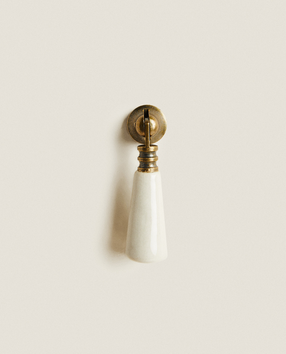 ZARA HOME КЕРАМИЧЕСКАЯ МЕБЕЛЬНАЯ РУЧКА (НАБОР ИЗ 2 ШТ.), БЕЛЫЙ