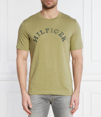 Футболка HILFIGER ARCHED Tommy Hilfiger - хаки(MW0MW34432)
