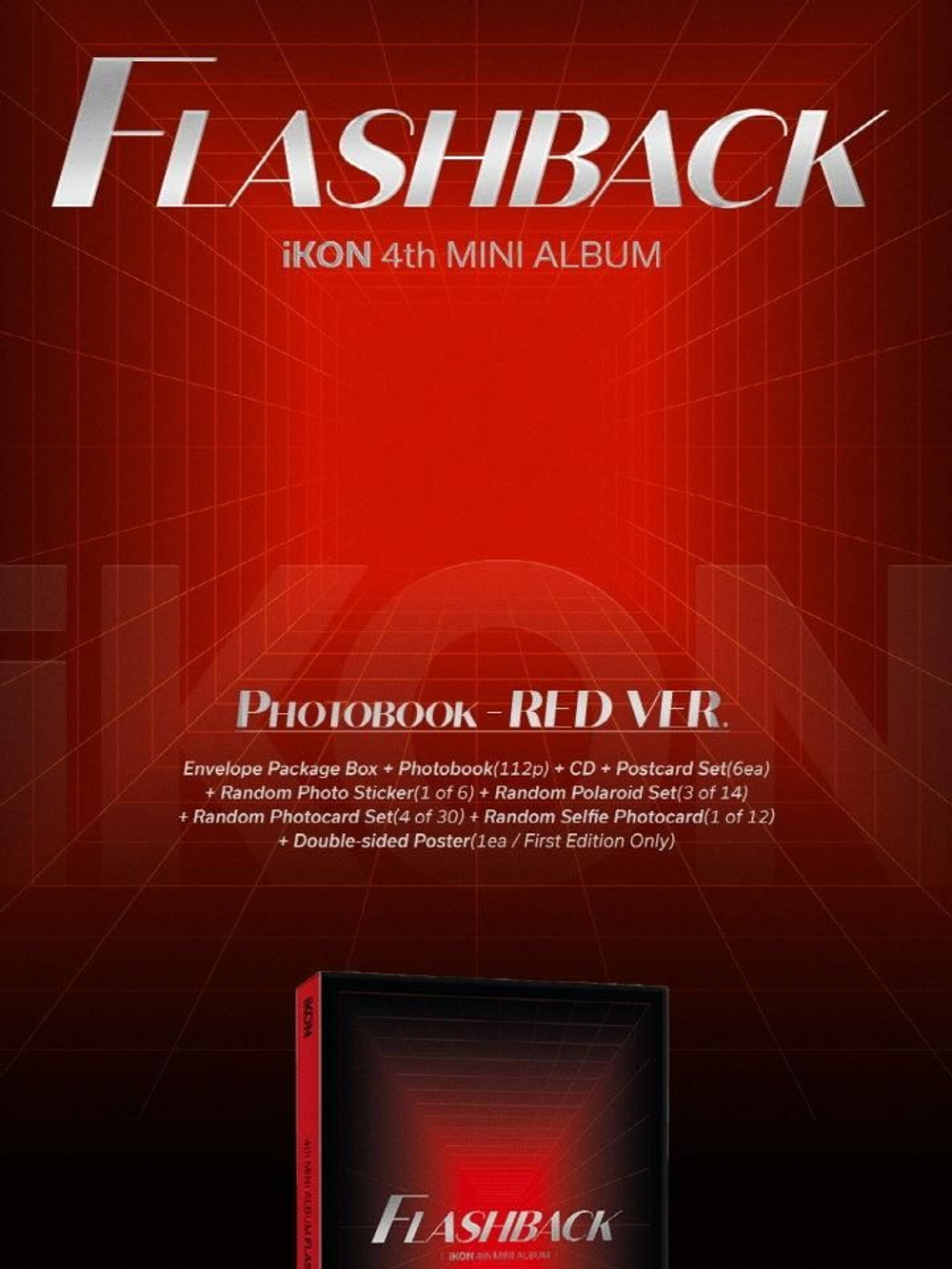 Альбом iKON - FLASHBACK 4th Mini Album PHOTOBOOK 2 Version SET