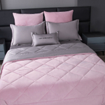 КПБ на резинке Сатин Velvet Premium с Одеялом VPR001, Евро, 4 наволочки, простынь 140*200*25