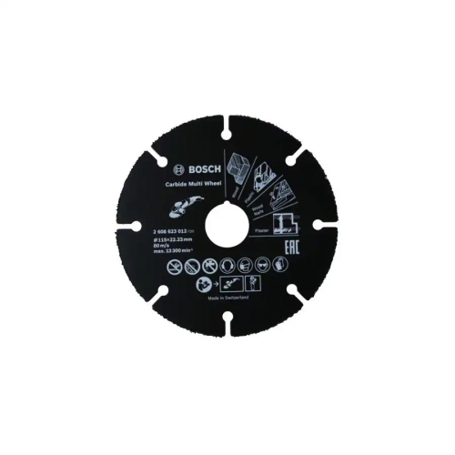 Отрезной диск Carbide Multi Wheel по дереву, 115 мм BOSCH 2608623012
