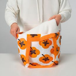 Сумка IKEA FOSSTA (ФЁССТА), Белый с рисунком, 27х27 см
