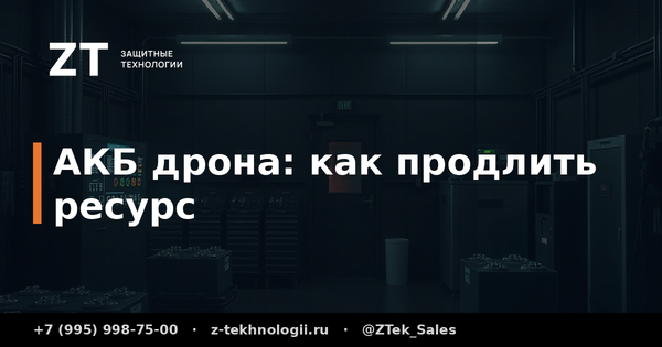 АКБ дрона: как продлить ресурс батареи
