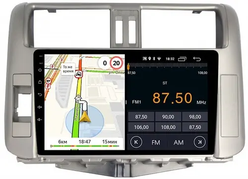 Магнитола для Toyota Land Cruiser Prado 150 2009-2013 - Parafar PF065FHD на Android 13, CarPlay, 4G SIM-слот