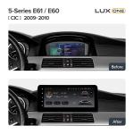 Магнитола для BMW 5 E60 2008-2010 CIC - Teyes LUX ONE 360 монитор 12.3" 2K QLED на Android 10, Быстрая, CarPlay, 4G SIM-слот, 4 камеры в комплекте