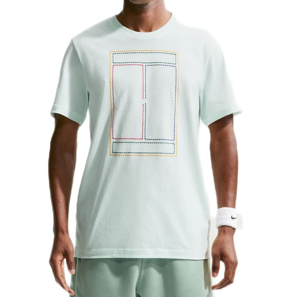 Мужская футболка Nike Court Heritage Tennis — barely green