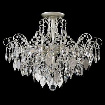 Люстра потолочная 6*Е14 Esmiralda PL6 Silver серебро Crystal Lux